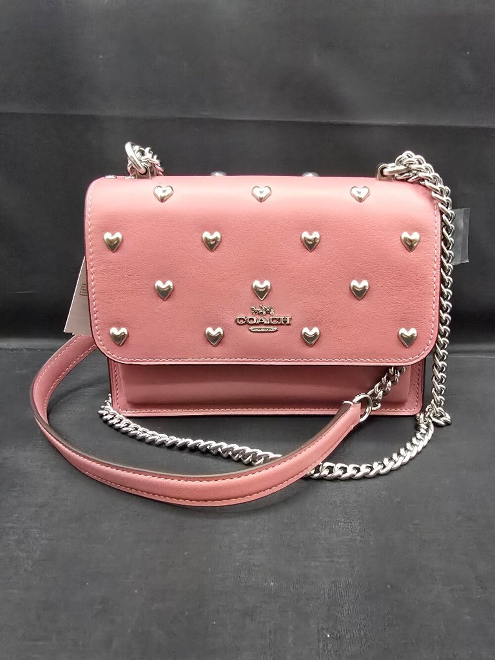 Coach Mini Klare Crossbody with Heart Rivets CDB10 Peony